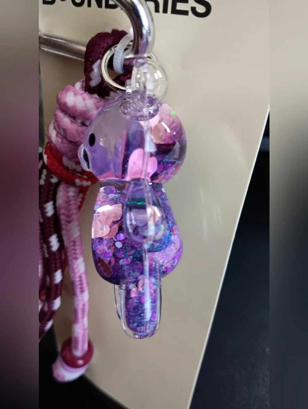 No Boundaries sparkly translucent